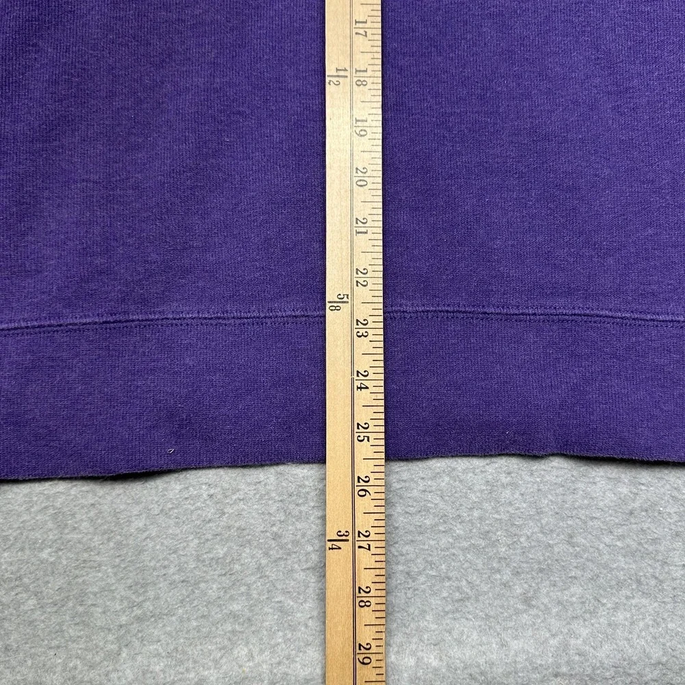 Polo Ralph Lauren Sweatshirt Mens Large Purple Shawl Collar Button Pony‎ Logo